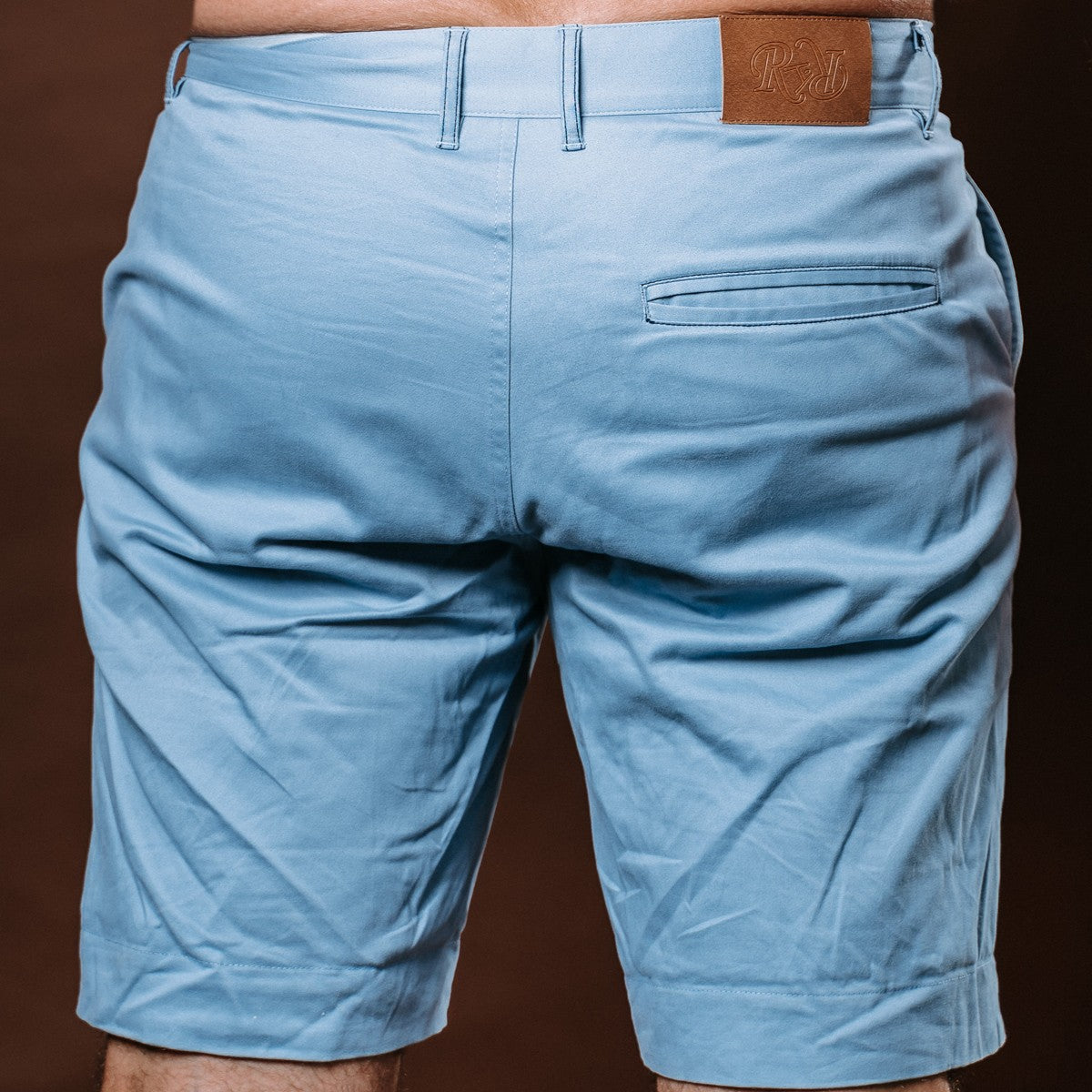 Men's Bermuda Shorts - French Flag - Sky Blue