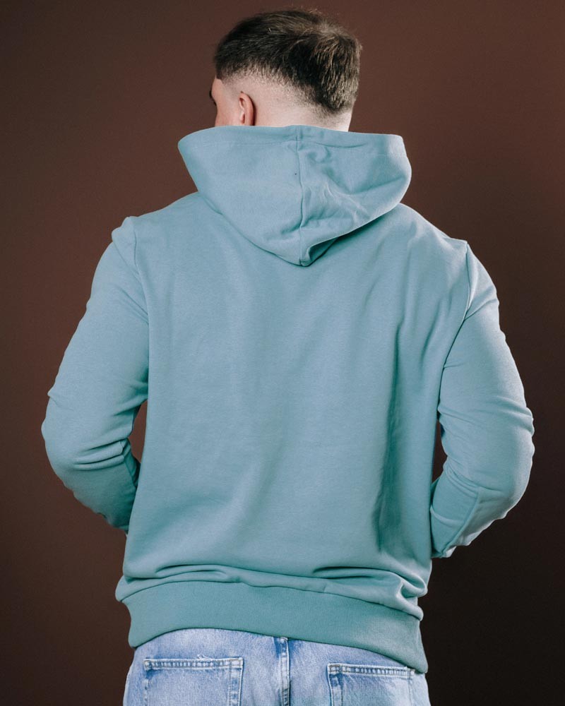 Grey-blue Fashion Rugby Sweatshirt