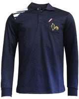 Striped Shoulder Rugby Polo Shirt - Long Sleeve - Kids