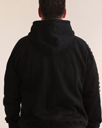 Rugby Squad Zip-Up Sweatshirt - Black