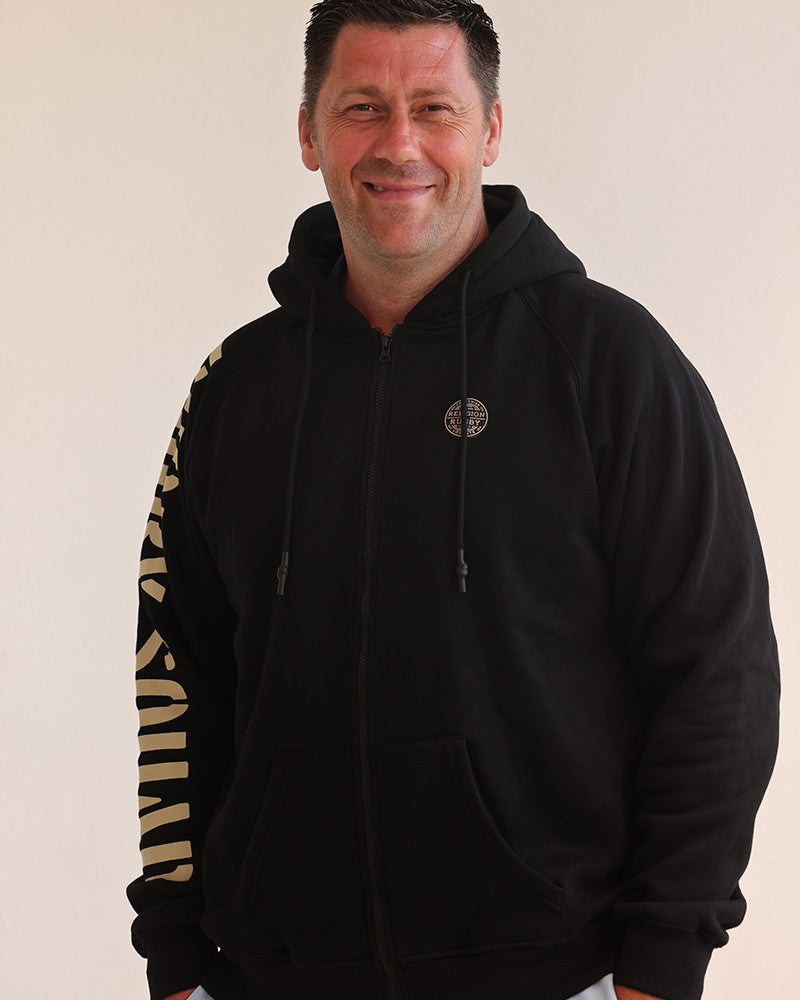 Sweat zippé Rugby Squad - noir