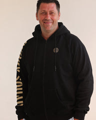 Sweat zippé Rugby Squad - noir