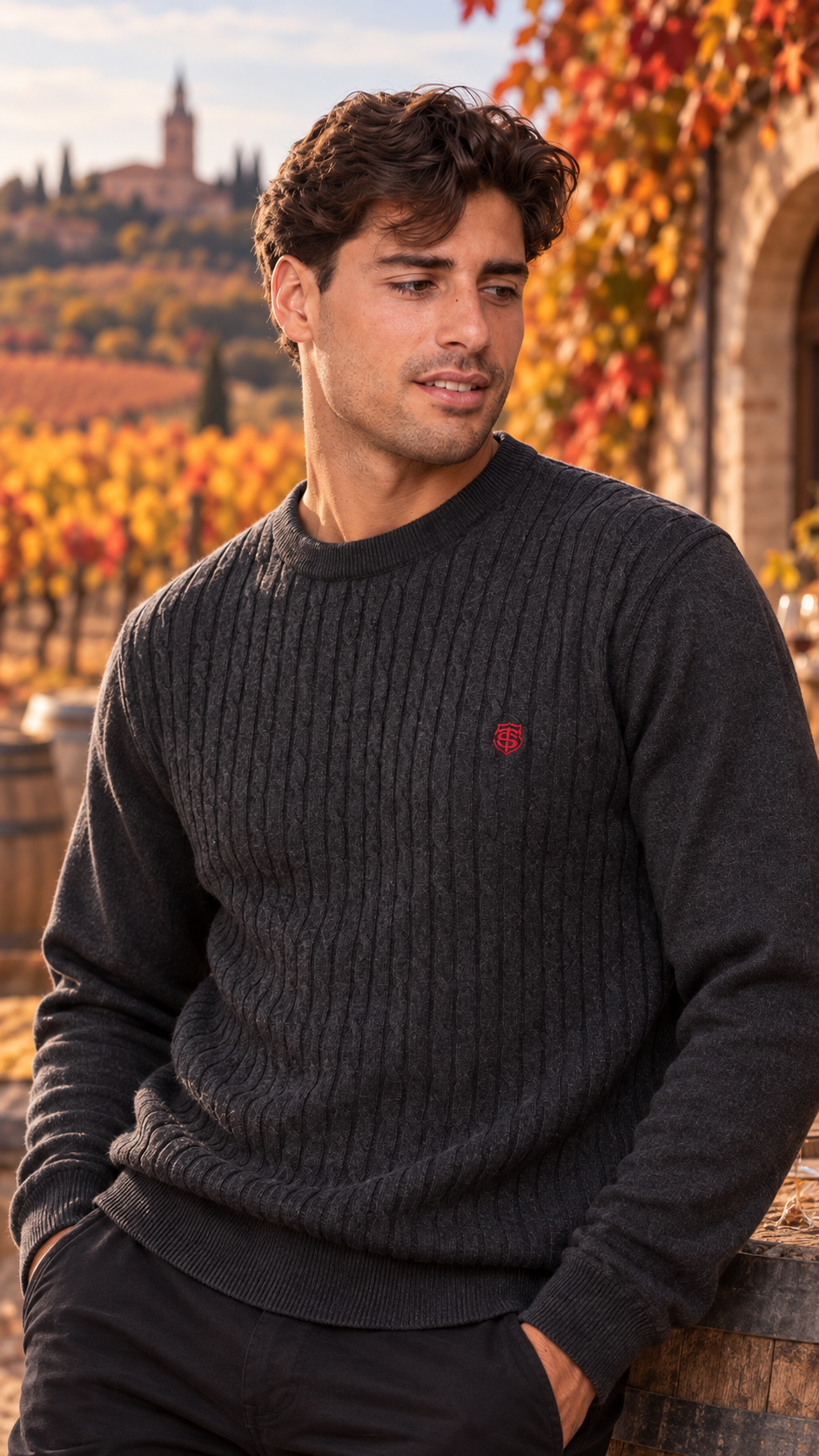 Pull Col Rond Homme Seim