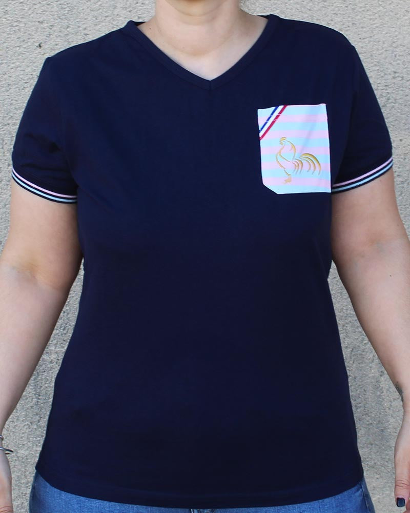 Women's Rugby T-Shirt Pastel Pocket