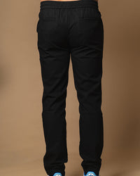 Black Linen Rugby Trousers