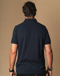 Eco-friendly Rugby Polo Shirt - Navy