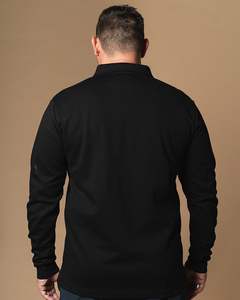 Vintage Brown Rugby Polo - LS
