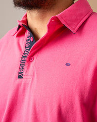 Fuchsia Generosity rugby polo shirt