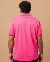 Fuchsia Generosity rugby polo shirt