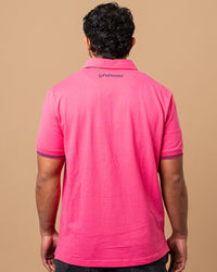 Fuchsia Generosity rugby polo shirt