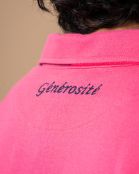 Fuchsia Generosity rugby polo shirt