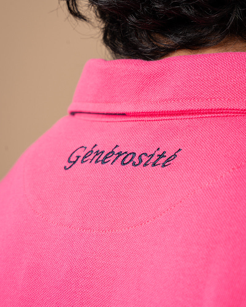 Fuchsia Generosity rugby polo shirt