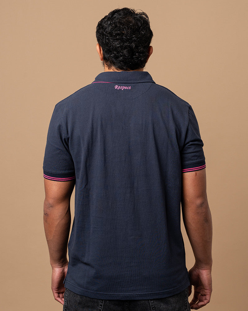 Navy rugby polo Respect
