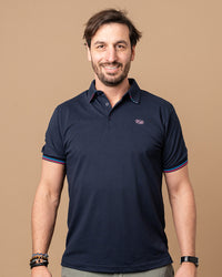 Bubble Tag rugby polo shirt