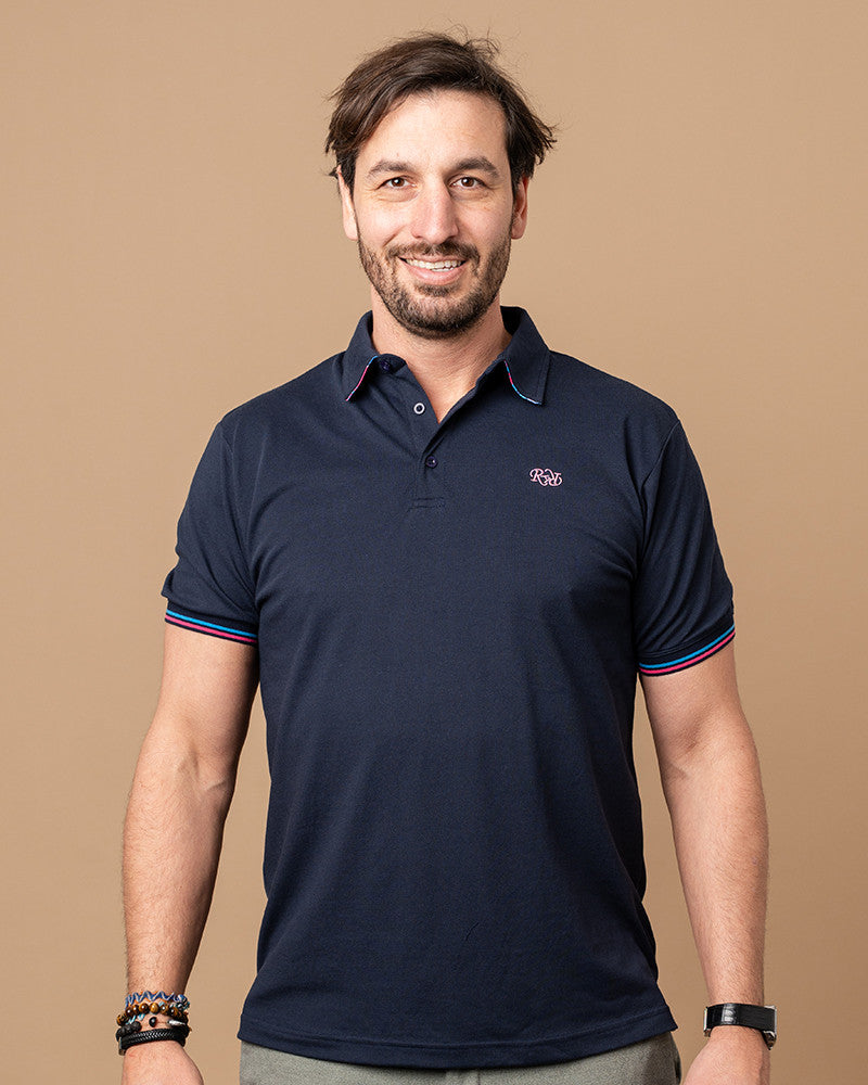 Bubble Tag rugby polo shirt