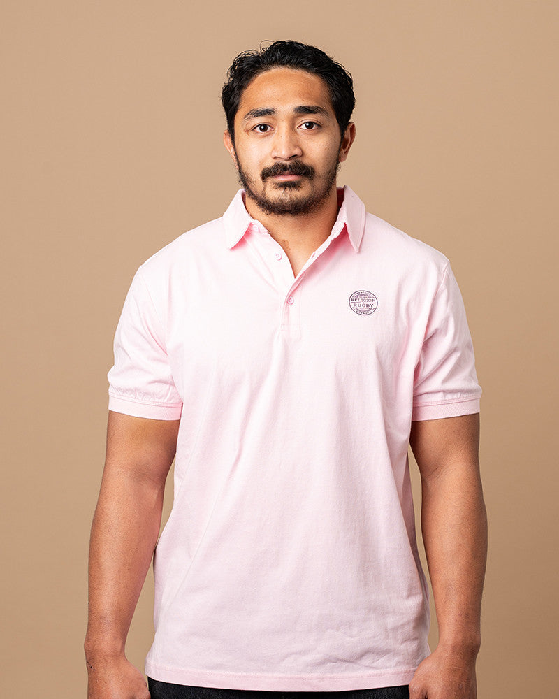 Pink Summer Rugby Polo