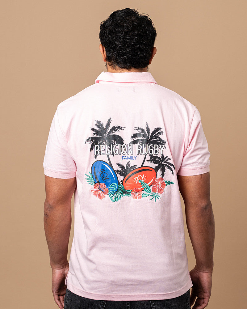 Polo rugby Pink Summer