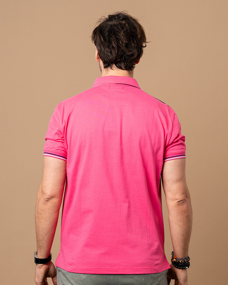 Pelous rugby polo 118 fuchsia