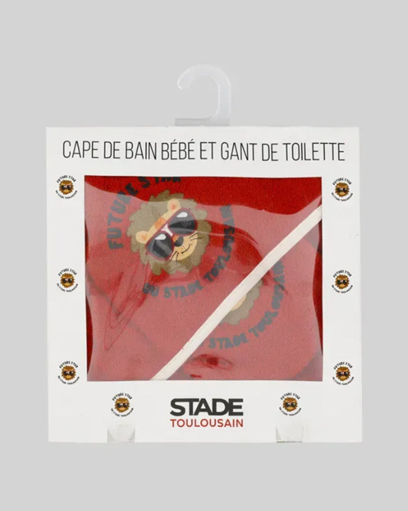 Cape de bain & Gant Bébé Future Star - Stade Toulousain
