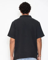 Clavis Shirt - black cotton gauze - Stade Toulousain