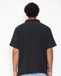 Clavis Shirt - black cotton gauze - Stade Toulousain