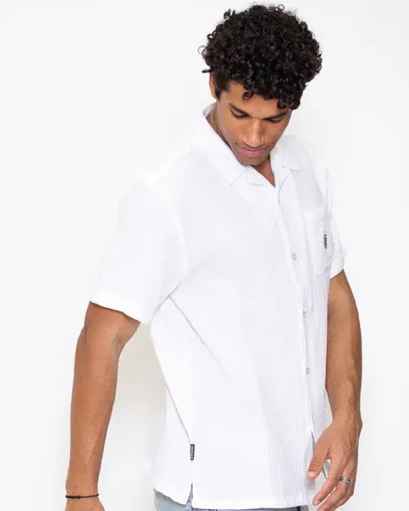 Clavis Shirt - white cotton gauze - Stade Toulousain