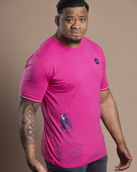 Rooster Blazer T-shirt - fuchsia