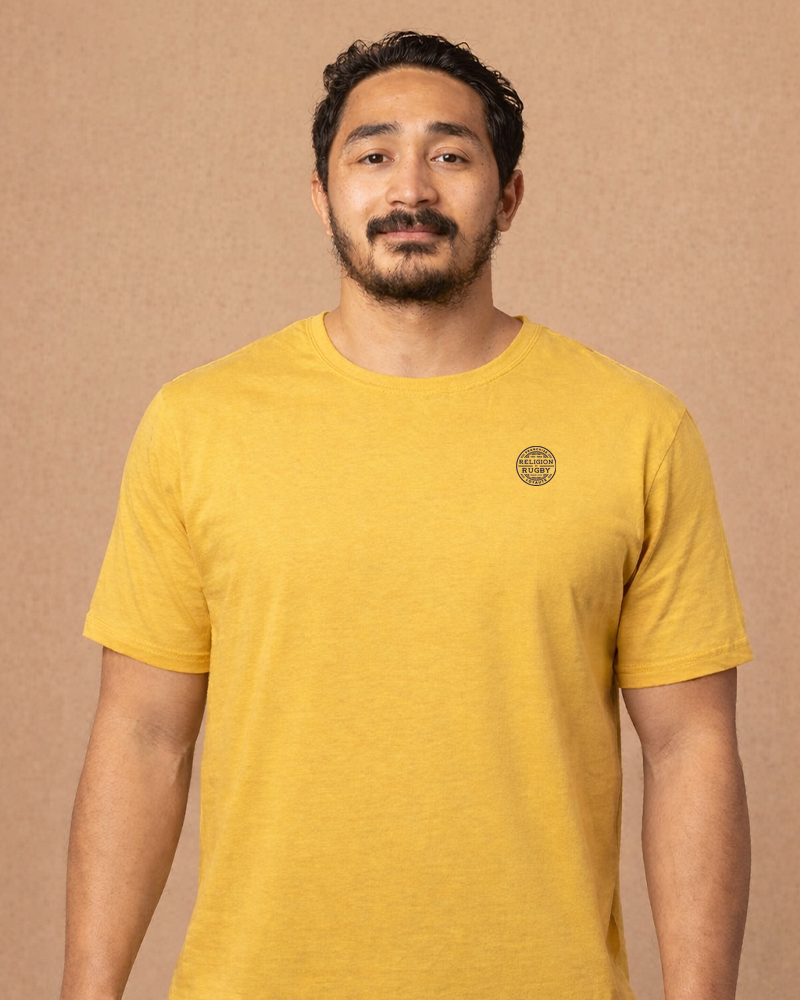 T-shirt rugby Basic ambre