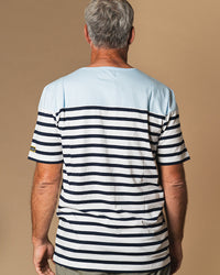T-shirt Marinière Bleu Lin