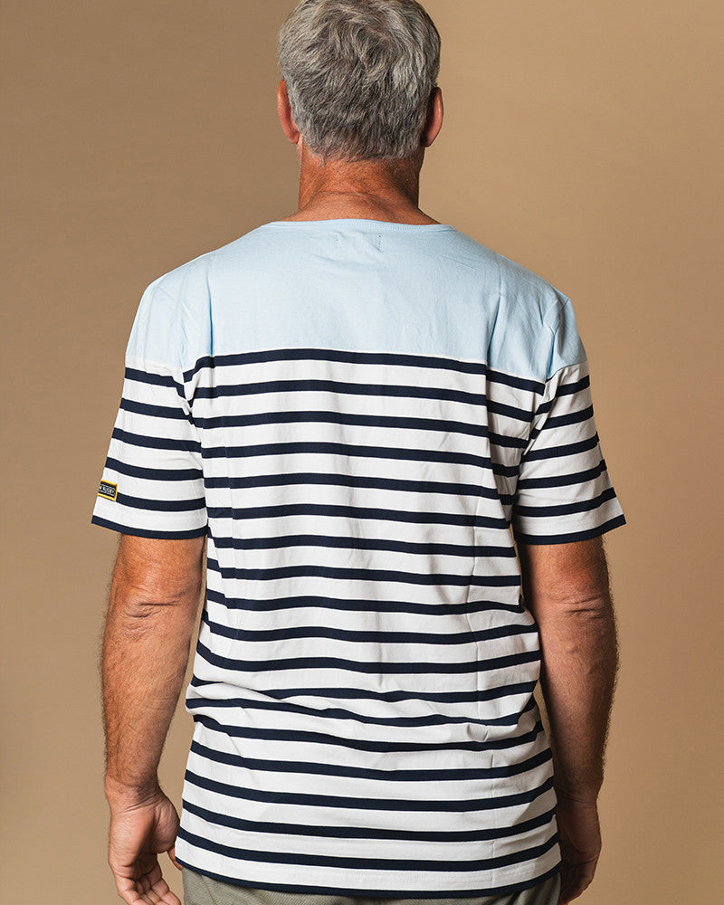 T-shirt Marinière Bleu Lin