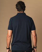Navy Basic rugby polo