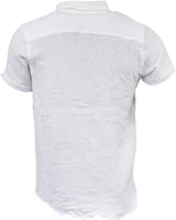 White Cotton Gauze Rugby Shirt
