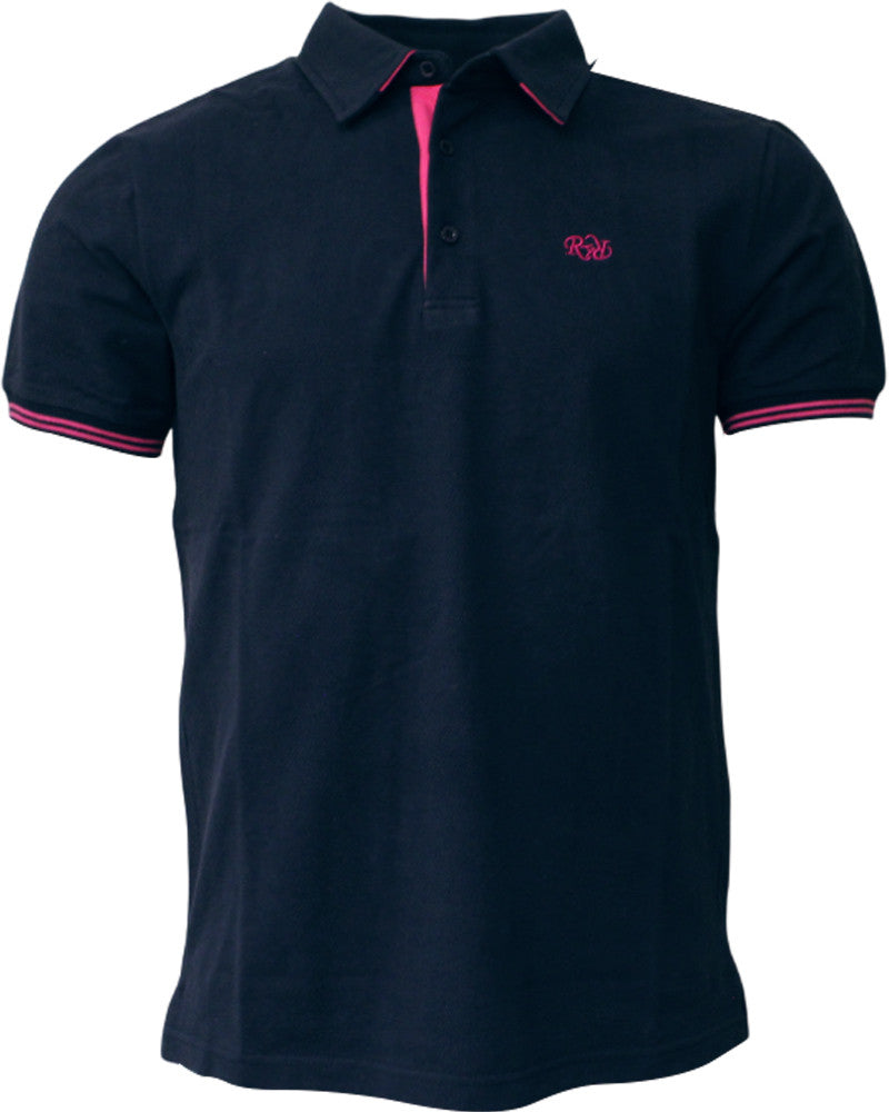 'Ballon' Navy Rugby Polo Shirt