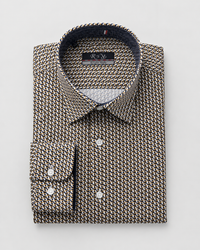 Chemise Rugby Graphique Marine Or
