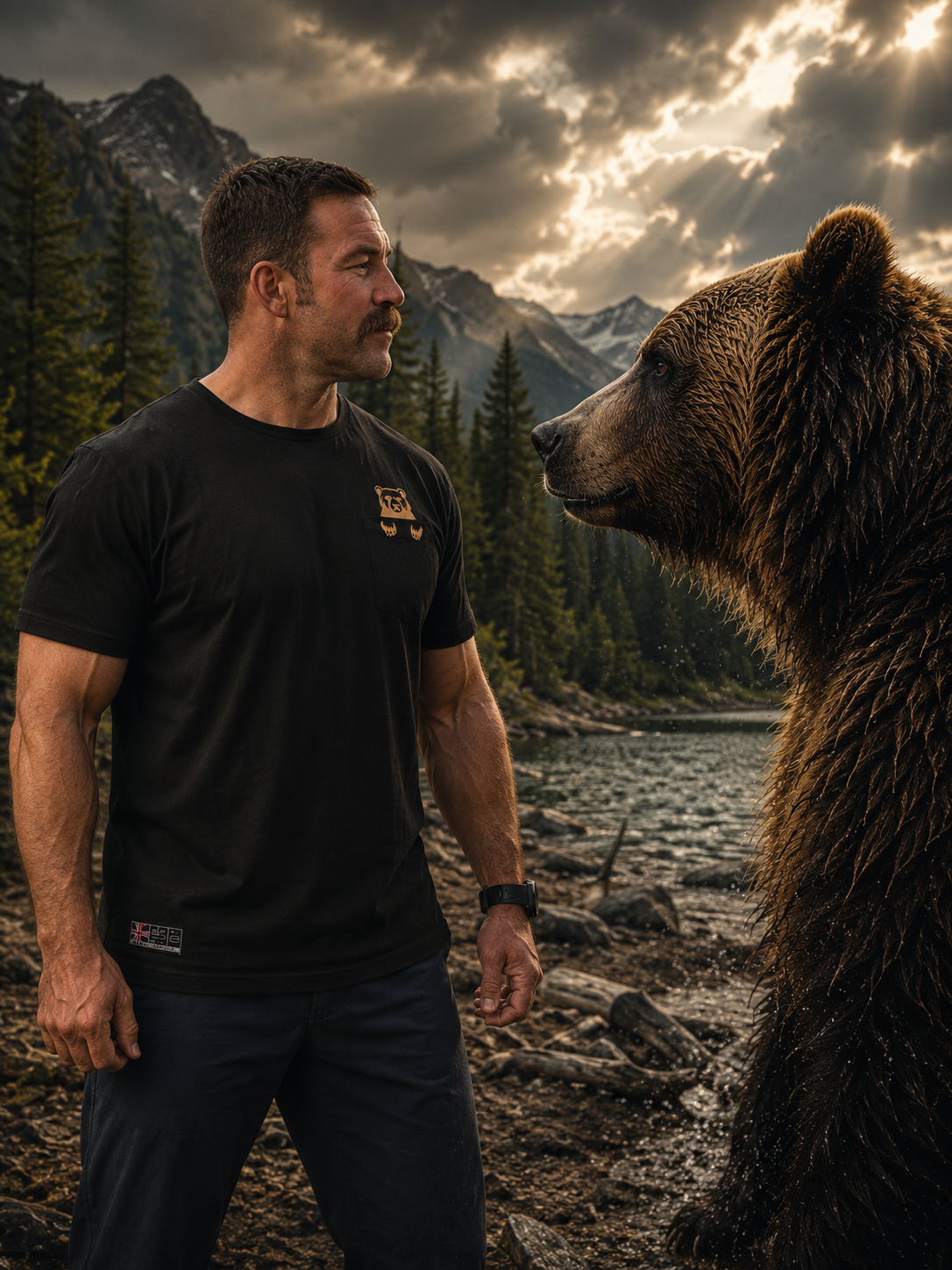 T-shirt Cudmore Bear Pocket