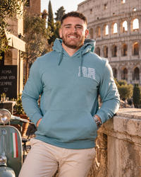 Sweat Rugby Fashion gris bleu