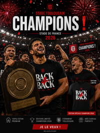 T-shirt "Back 4 Back" – Champions de France 2026