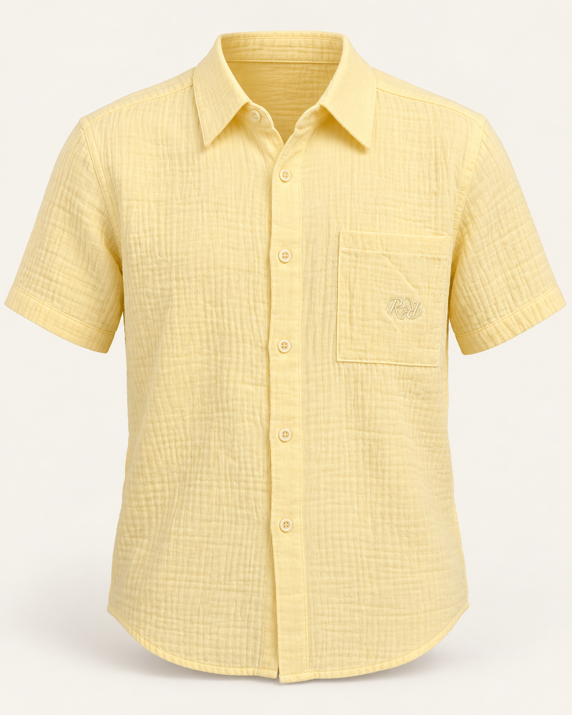 CHEMISETTE RUGBY JAUNE PASTEL
