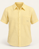 CHEMISETTE RUGBY JAUNE PASTEL