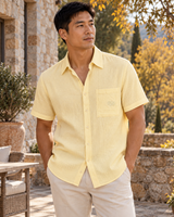 CHEMISETTE RUGBY JAUNE PASTEL