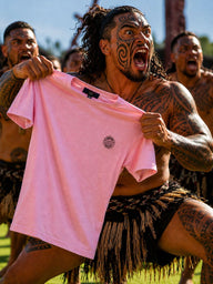 Pink Basic Rugby T-Shirt