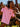 T-shirt rugby Basic rose