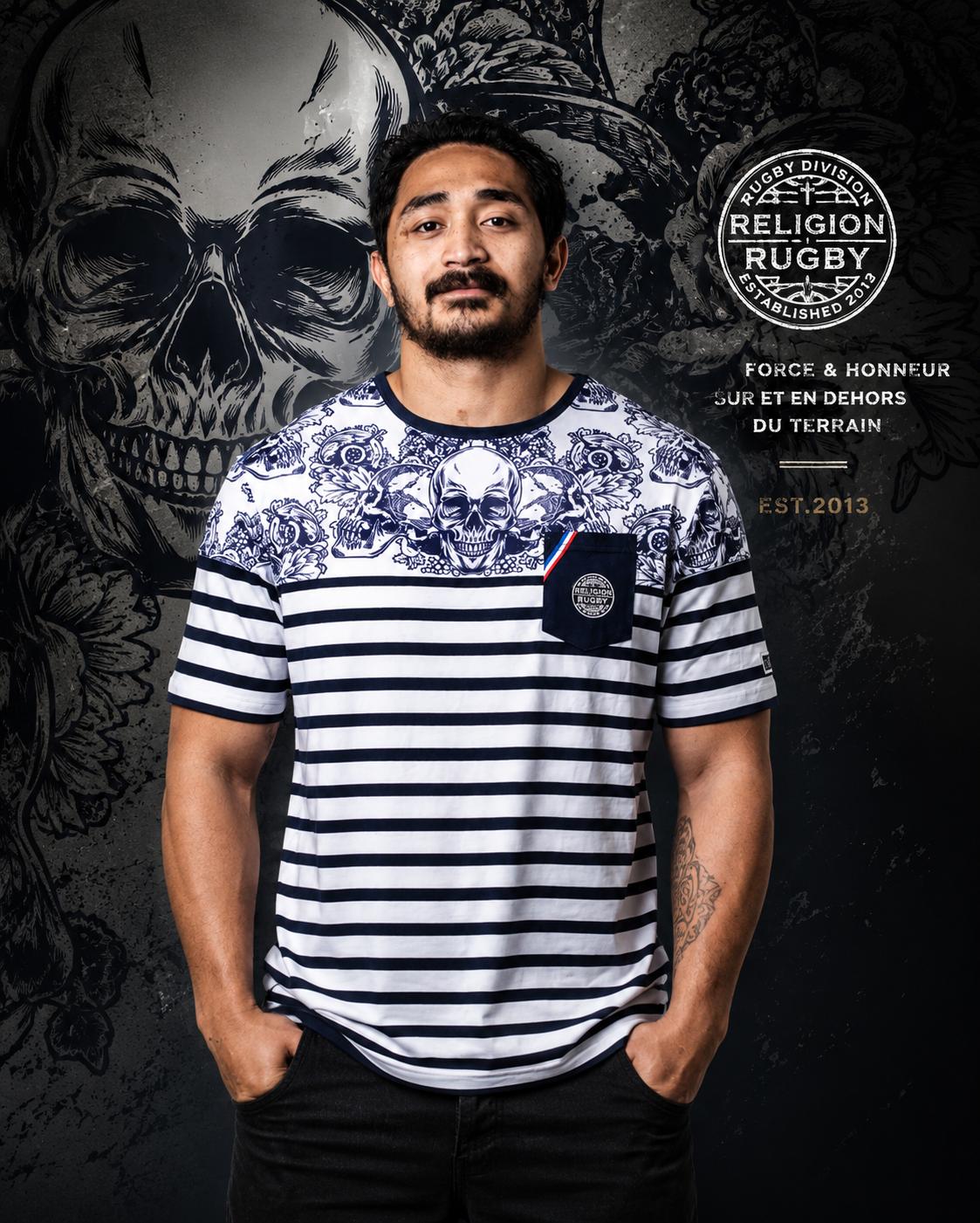 T-shirt Marinière Skull Franchise