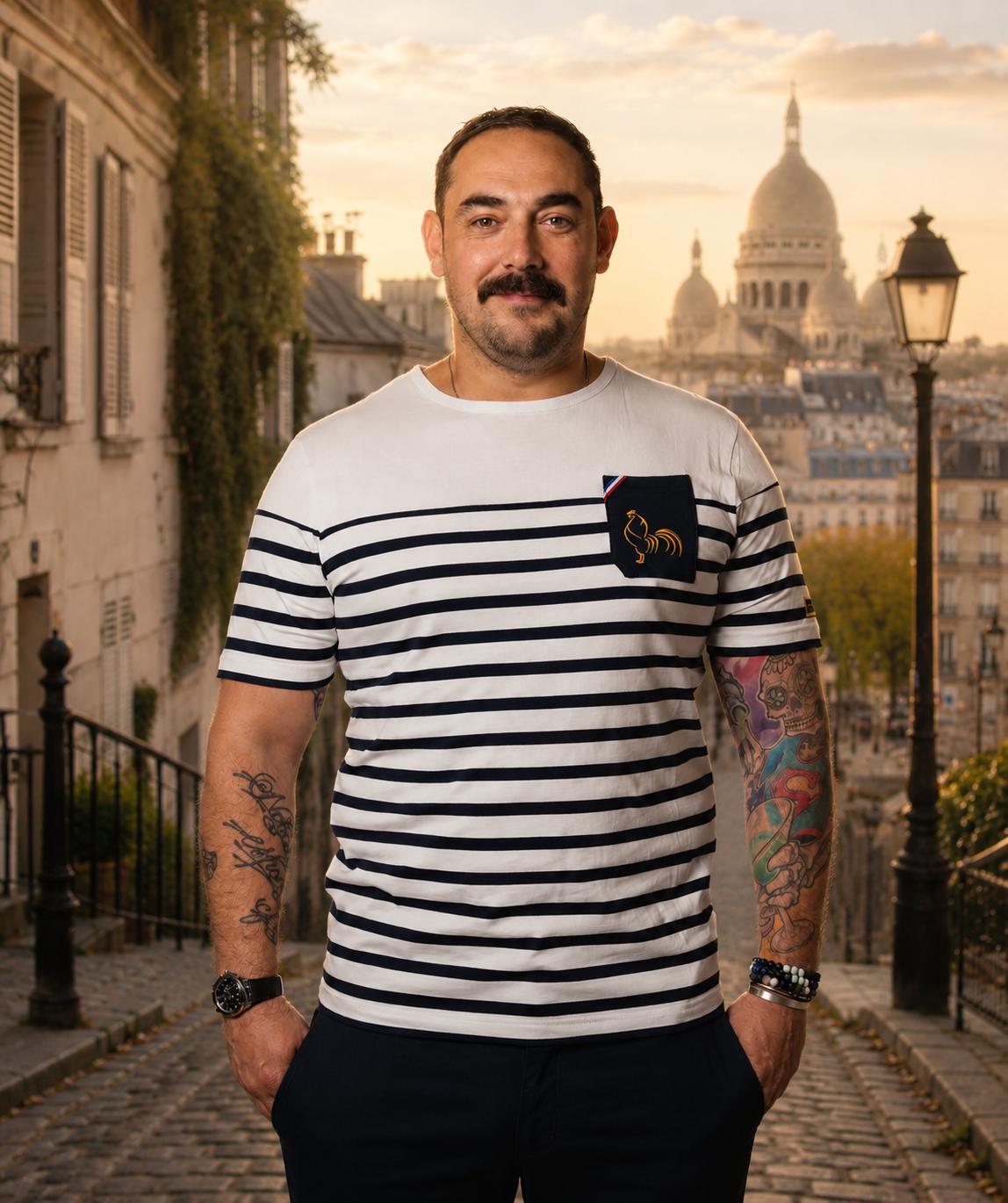 T-shirt rugby France Marinière - La Française