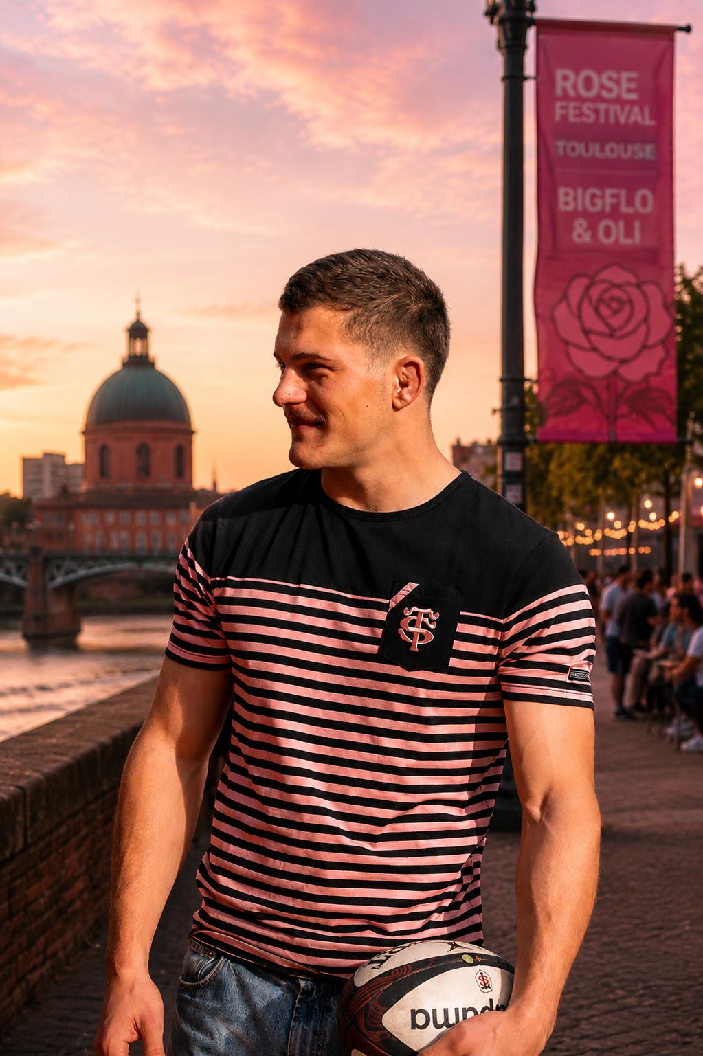 T-shirt Marinière La Fashion - Stade Toulousain x Religion Rugby