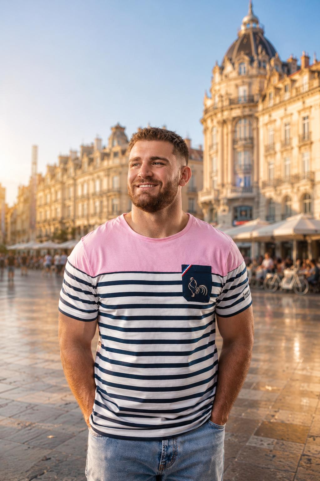 T-shirt rugby Marinière - La Max cancan