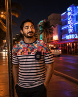 Pink Flamingo Striped T-shirt