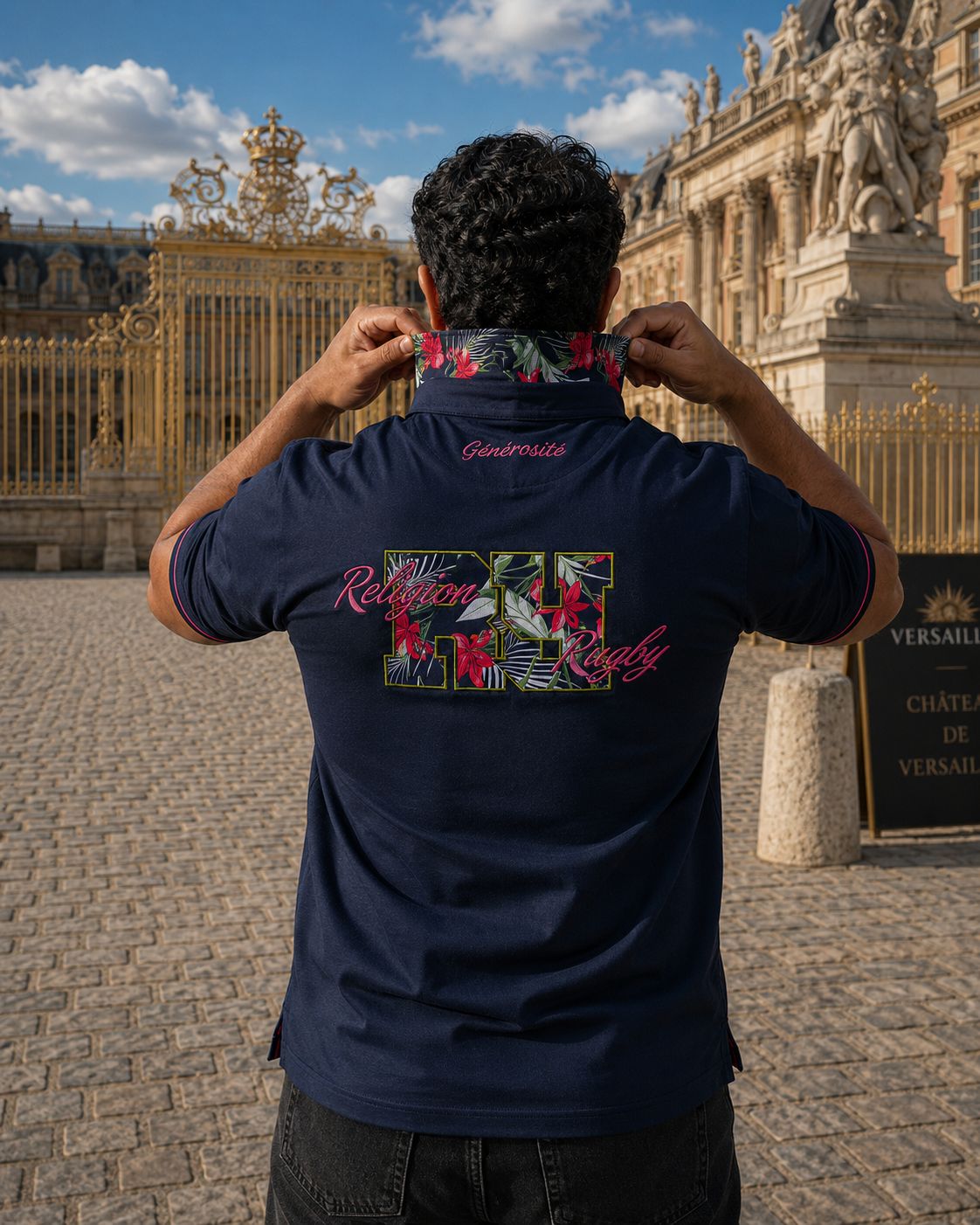 Polo rugby Flower Back