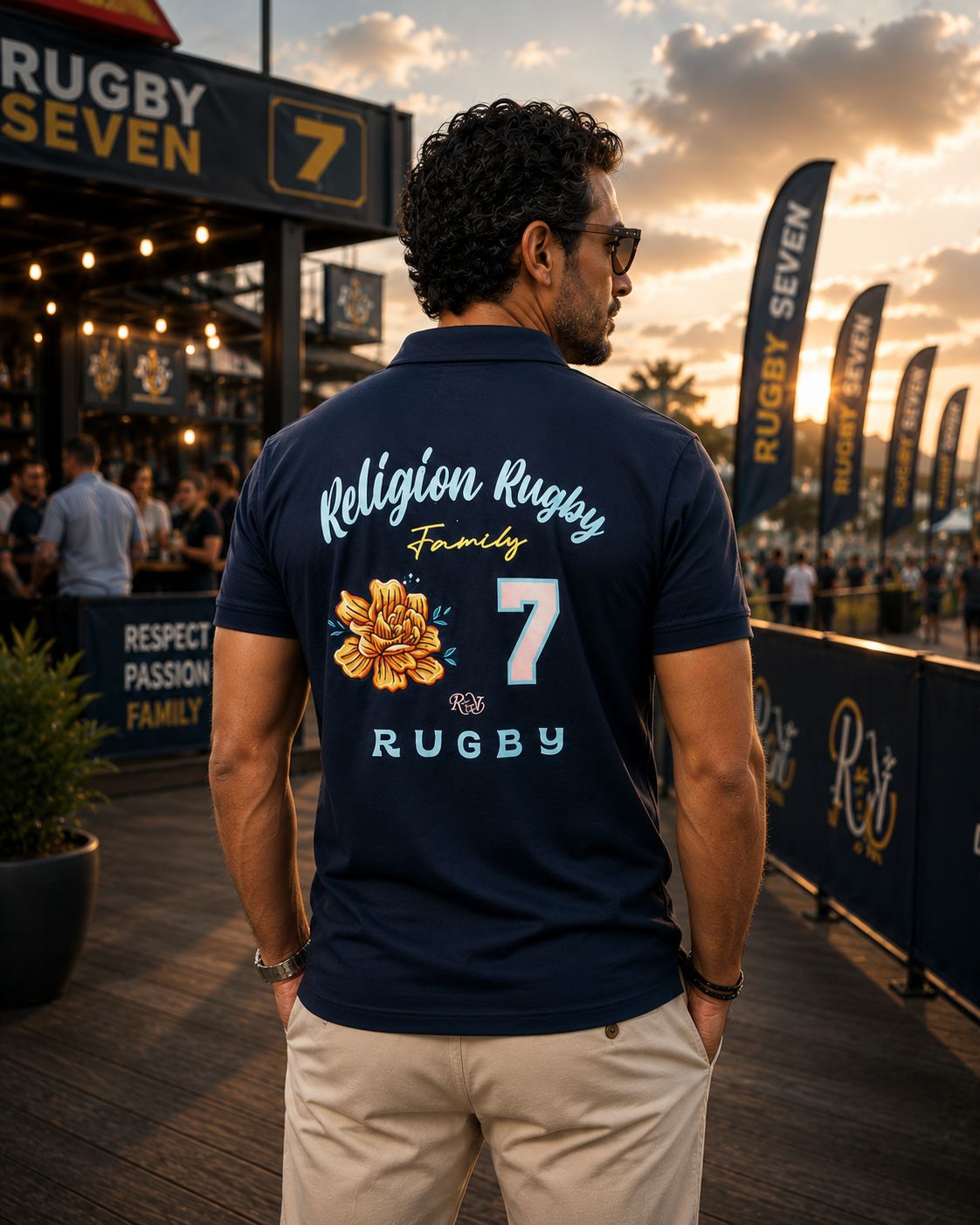 Polo rugby Flower Summer