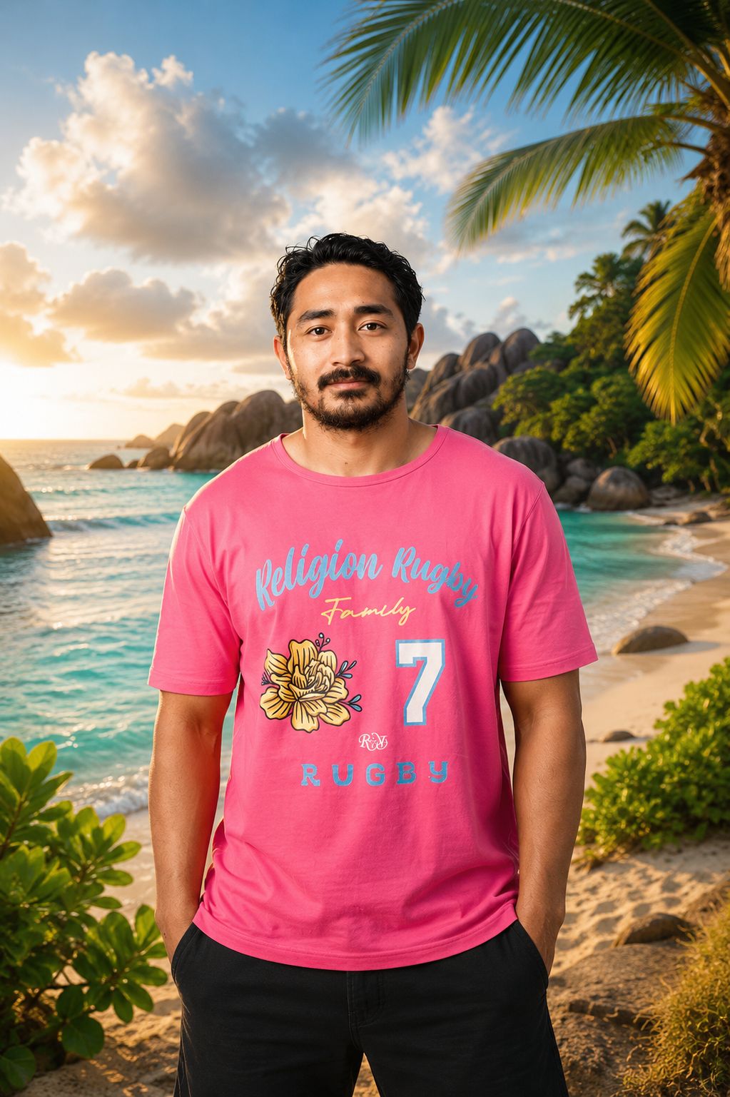 Flower Electric Rugby T-Shirt